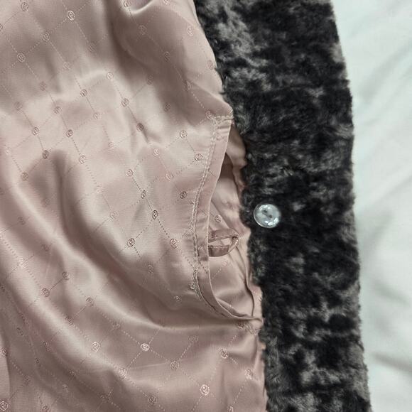 NWOT Rosemunde Madrid Faux Fur Coat Large ( EU 40) Gray Super Soft Cozy Warm - Picture 10 of 12